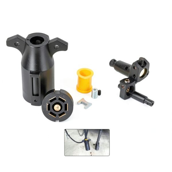 MECMO 7 Way Male End Trailer Plug Replacement-4