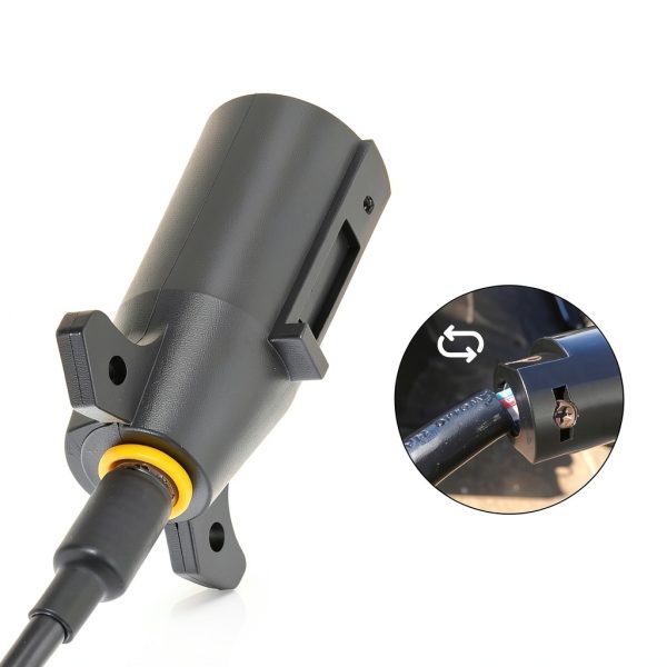 MECMO 7 Way Male End Trailer Plug Replacement-5
