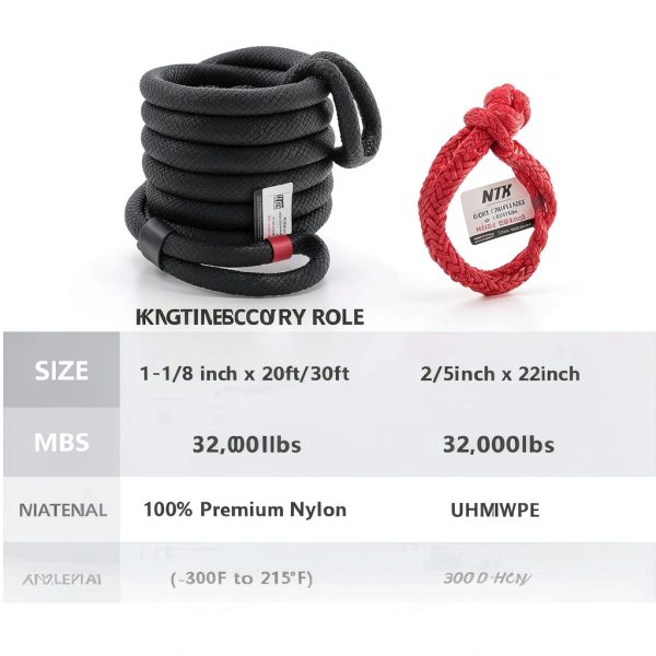 NTR Tow Strap Nylon Heavy Duty 1-1/8 x 30FT-2