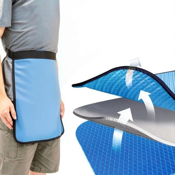 Lead Apron MIMODA Radiology Shield Half Lead 46x45cm Protective Cover-3