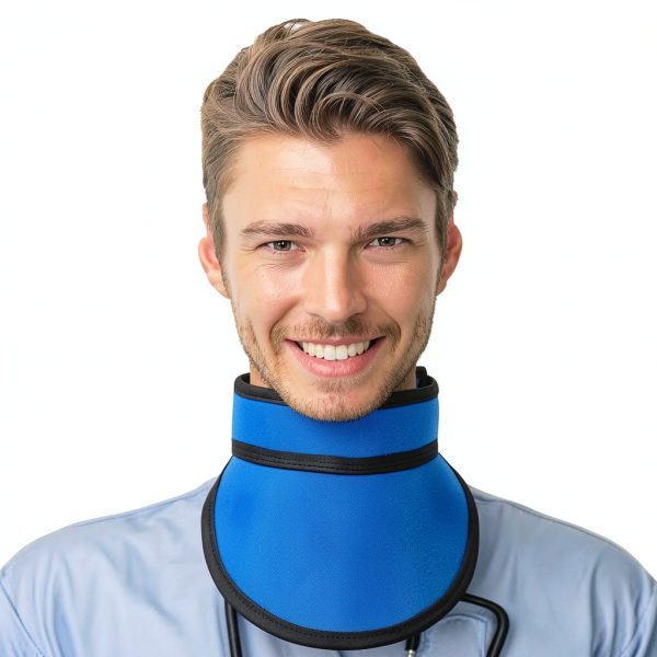 Dental Lead Thyroid Shield Collar LVCHEN 0.5mmPb Blue Unisex-1
