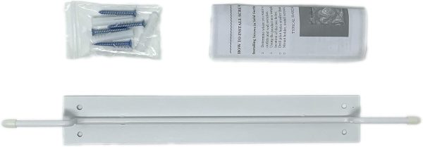 Palmero X-Ray Apron Hanger White-Coated Steel 15 in x 2 in PLM-28-3