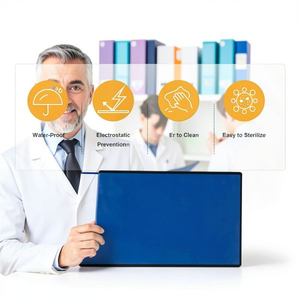 Healthible Xray Lead Blanket 0.5mmpb Blue 24x48 Shield for Radiology-3