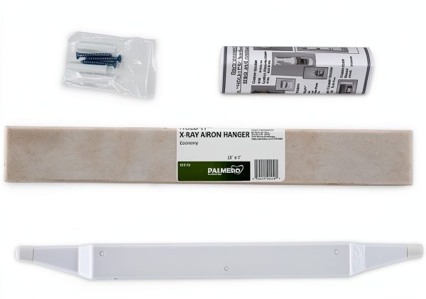 Palmero Economy X-ray Apron Hanger - White-Coated Stainless Steel-1