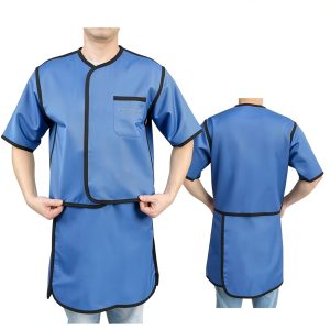 Xray Lead Vest Skirt Radiation Protection Dental Apron Large Blue-0