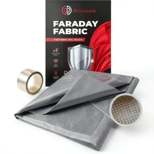 Faraday Fabric Kit ATMOSURE 44x36 Copper Nickel EMF Blocker DIY-0